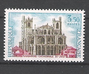 Frankrijk 1972 Narbonne, Cathedrale Saint-Just postfris - 1