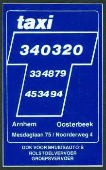 Sticker Taxi Arnhem-Oosterbeek - 1