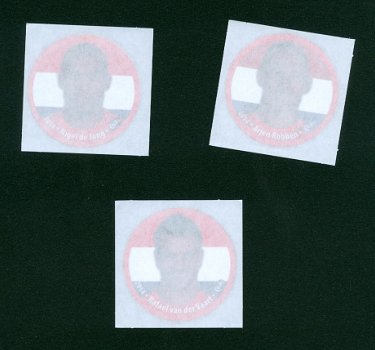 3x stickers Croky-strijkplaatje WK 2014 - 1
