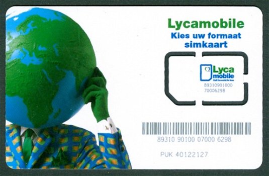 Telefoonkaart / simkaart Lycamobile - 2