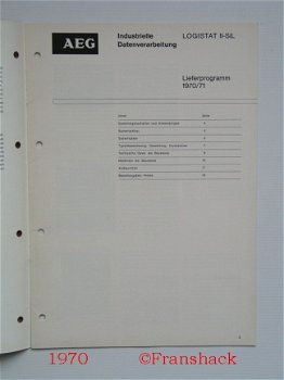 [1970] Logistat II-SiL, Lieferprogramm 1970/71, AEG-Telefunken - 2