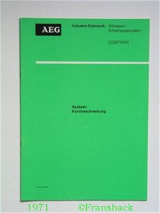 [1971] Coditron, Adressen Erkennungssystem AEG-Telefunken