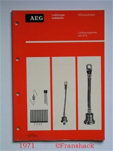 [1971] Siliciumdioden, Lieferprogramm 1971/72, AEG-Telefunken