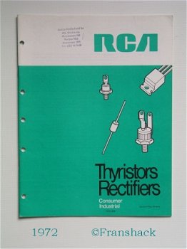 [1972] Thyristors & Rectifiers, Catalog THC-500B, RCA - 1