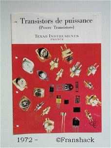 [1972~] Power Transistors, Bulletin VCB1,  Texas Instruments France
