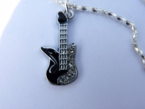 Ketting Muziek - gitaar (met strass) - 1