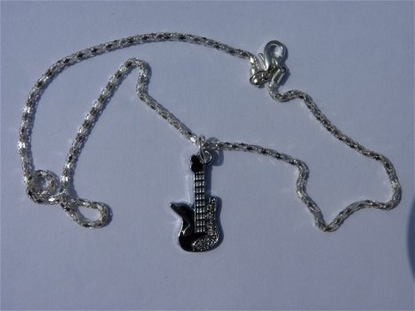 Ketting Muziek - gitaar (met strass) - 2