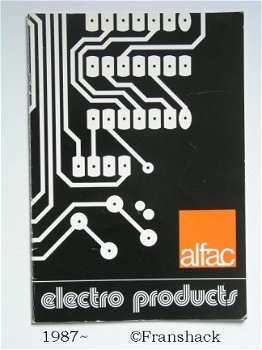 [1985~] Alfac Electro Products, Catalog, Novatypie - 1