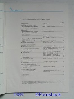 [1989] Test Instruments Catalog, Programma Electric - 3