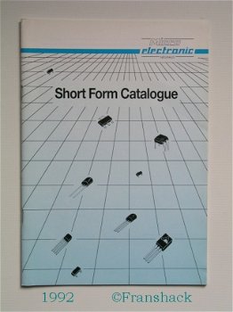 [1992] Short Form Catalogue, Micro Electronic Neuhaus - 1