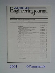 [2001] Engineering Journal, Vol. Forty-One, MAXIM