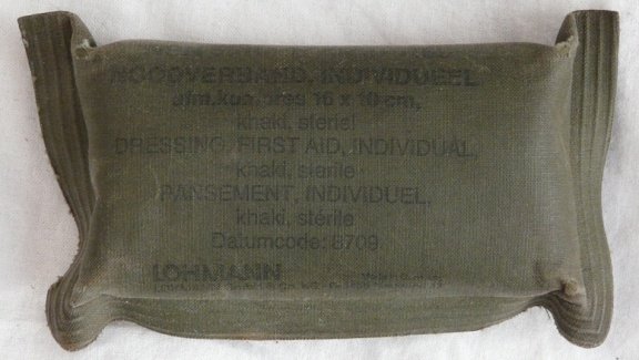 Verband Pakje, Nood, 16x10cm, Koninklijke Landmacht, 1987.(Nr.1) - 0