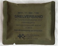 Verband Pakje, Snelverband, 20x20cm, Koninklijke Landmacht, 1990.(Nr.1)