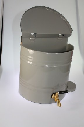 Water containertje emaille grijs - Afbeelding 2