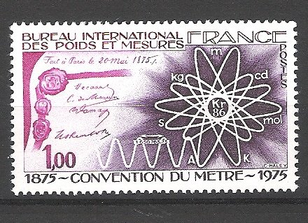 Frankrijk 1975 Convention du metre postfris - 1