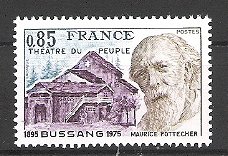 Frankrijk 1975 Theatre du peuple de Bussang postfris