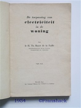 [1954] Toepasing van electriciteit in de woning, Baart de la Faille, VDEN - 2