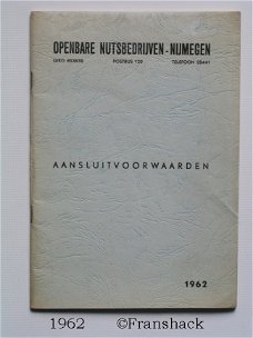[1962] Aansluitvoorwaarden Openbare Nutsbedrijven-Nijmegen