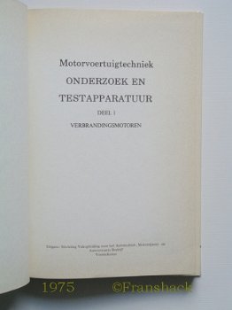 [1975] Onderzoek en testapparatuur 1, Verbrandingsmotoren, Stichting VAM - 2