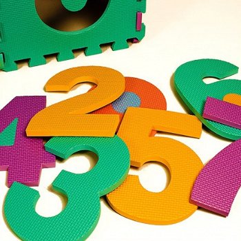 Foam puzzelmat puzzel matten vloerpuzzel 86-delig alfabet en cijfers - 4