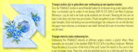 EMBOSSING MAL --- Triangle --- 4.879.002 (NIEUW) - 3