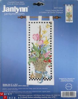 SALE JANLYNN BORDUURPAKKET FLOWER BASKET BELL PULL - 1