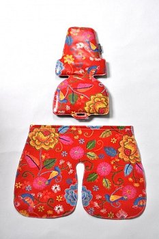 Hippe waterafstotende bekleding voor de bobike fietsstoel mini maxi 'Oilily' - 1