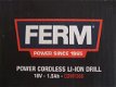 FERM18volt Accuboormachine CDM1086 + 1x 1,5Ah 18volt Li-ion accu - 2 - Thumbnail