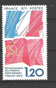 Frankrijk 1975 Relations dip. franco-sovietiques postfris - 1