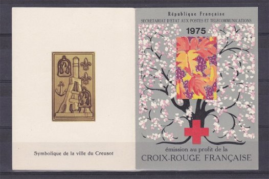 Frankrijk 1975 Carnet Croix-Rouge postfris - 2