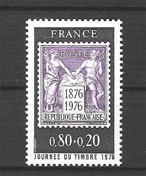 Frankrijk 1976 Journee du timbre postfris - 1