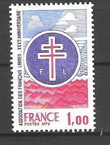 Frankrijk 1976 Assoc. des Francais Libres postfris