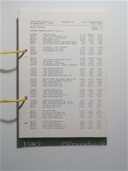 [1982] Catalogus/ Prijslijst, Texim Electronics BV - 3