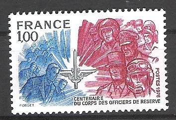 Frankrijk 1976 Corps des Officiers de Reserve postfris - 1