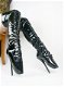 18 cm pony hoge sandalen,high heels stiletto sandalen - 1 - Thumbnail