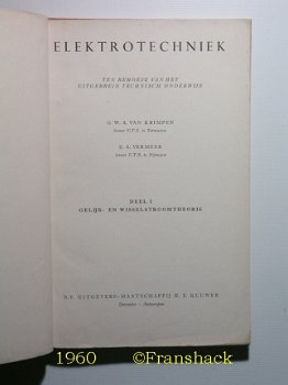 [1960] Elektrotechniek dl.1, Krimpen v. ea, AE Kluwer - 2