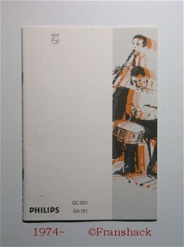 [1974~] User Manual, Platenwisselaar GC 051/ GA 151, Philips - 1