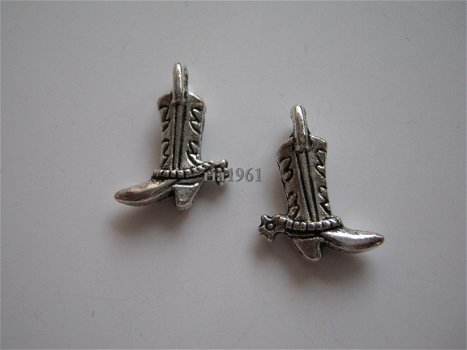 bedeltje/charm schoenen:cowboylaarsje - 17 mm - 1