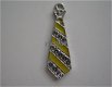 bedeltje/charm mode kleding: stropdas geel - 30 mm - 0 - Thumbnail