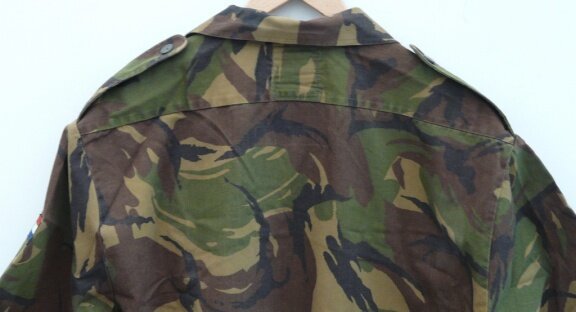 Blouse / Overhemd, Zomer, Korte Mouw, KL, M93, Woodland Camouflage, maat: 6080/0005, jaren'90.(Nr.1) - 5