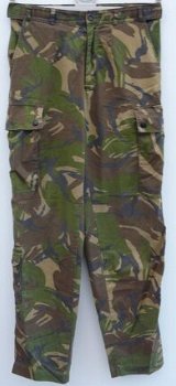 Broek, Gevechts, Uniform, Zomer, KL, M93, Woodland Camouflage, maat: 8595/7080, 1994.(Nr.1) - 0