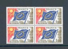 Frankrijk 1976 Conseil de l'Europe Drapeau blok postfris