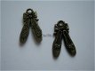 bedeltje/charm sport: balletschoenen 2 brons - 21x13 mm - 1 - Thumbnail