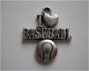 bedeltje/charm sport:i love baseball - 18x21 mm - 1 - Thumbnail