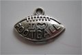 bedeltje/charm sport : i love football - 21x15 mm - 1 - Thumbnail