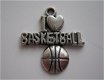 bedeltje/charm sport:i love basketbal - 22 mm - 1 - Thumbnail