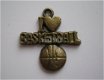 bedeltje/charm sport:i love basketball brons - 22 mm - 1 - Thumbnail