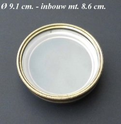 === Klok deur = vlak glas = oud = 25501