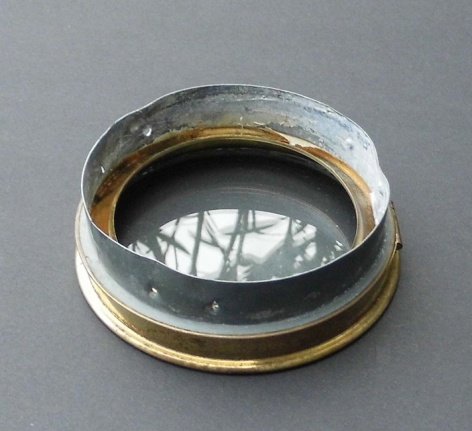 === Klok deur = vlak glas = oud = 25501 - Afbeelding 3
