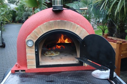 Mobiele pizza-oven houtgestookte tuinoven - 1